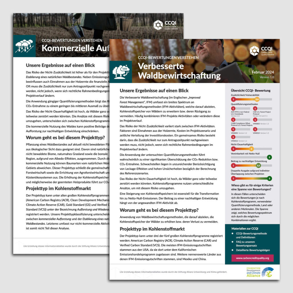 CCQI Factsheets Deckblätter